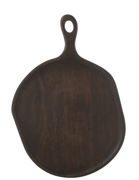 Plateau en bois de manguier wengé large