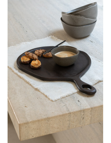 Plateau en bois de manguier wengé petit