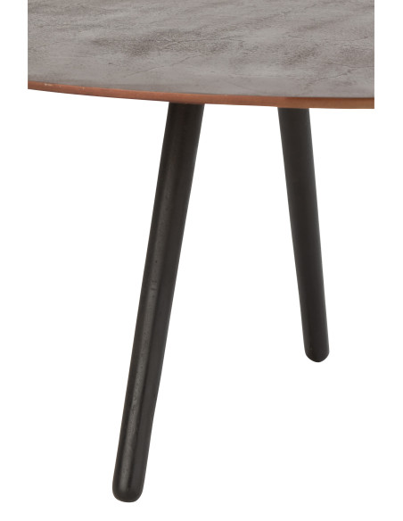 Table basse en aluminium/fer marron de grande taille Table basse en aluminium/fer marron de grande taille