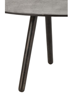 Table basse en aluminium/fer noir petite 2