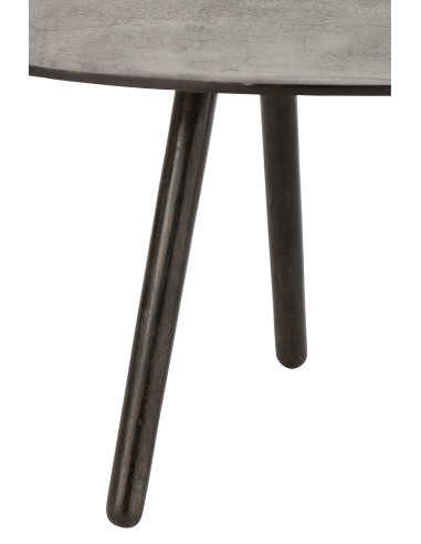 Table basse en aluminium/fer noir petite