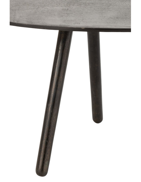 Table basse en aluminium/fer noir petite Table basse en aluminium/fer noir petite