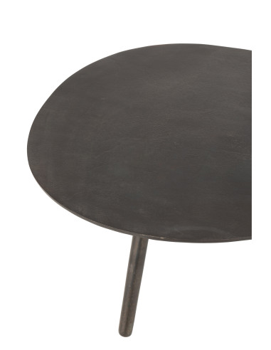 Table basse en aluminium/fer noir petite
