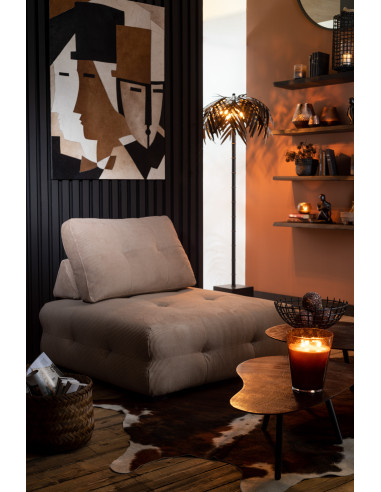 Table basse en aluminium/fer noir petite