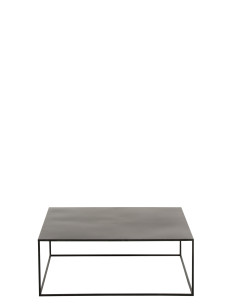 Table basse carrée en métal noir 2