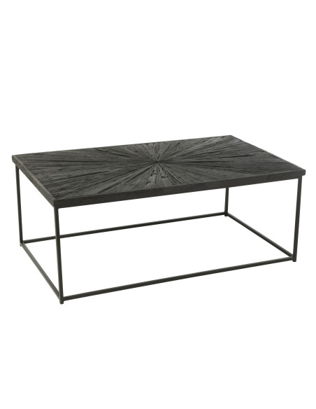Table basse Shanil en bois/fer noir Table basse Shanil en bois/fer noir