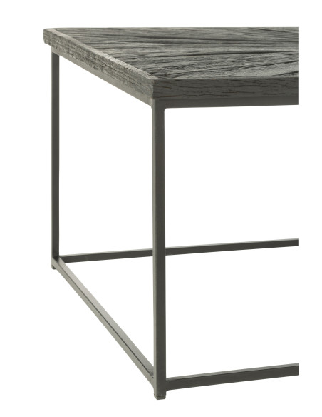 Table basse Shanil en bois/fer noir Table basse Shanil en bois/fer noir