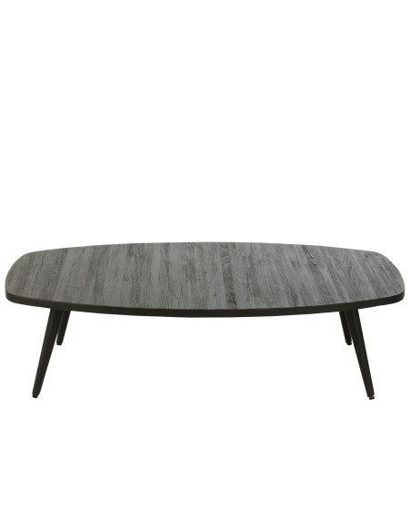 Table basse rectangulaire en teck recyclé noir Table basse rectangulaire en teck recyclé noir
