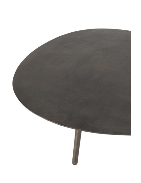 Table basse en aluminium/fer noir de grande taille Table basse en aluminium/fer noir de grande taille