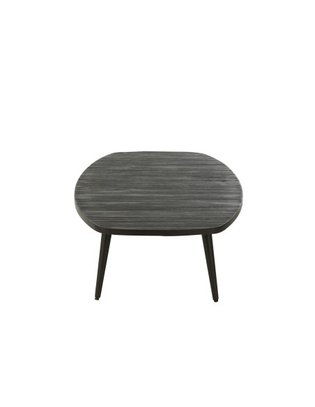 Table basse rectangulaire en teck recyclé noir Table basse rectangulaire en teck recyclé noir