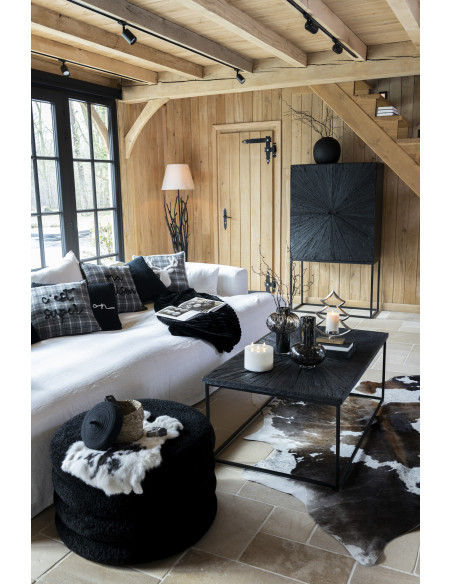 Table basse Shanil en bois/fer noir Table basse Shanil en bois/fer noir