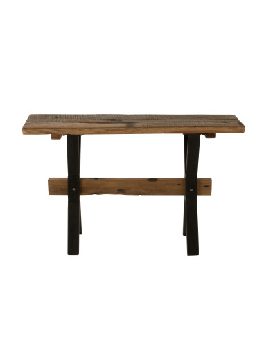 Table console en bois vintage marronJ-Line