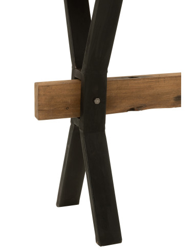 Table console en bois vintage marronJ-Line