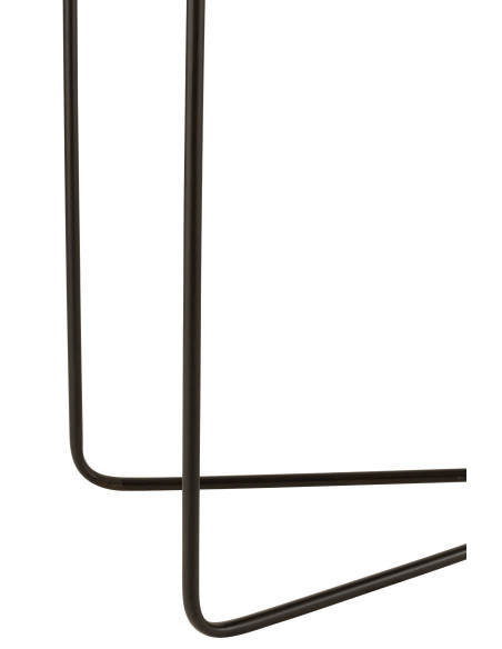 Cadre croisé en métal noir pour consoleJ-Line Cadre croisé en métal noir pour consoleJ-Line