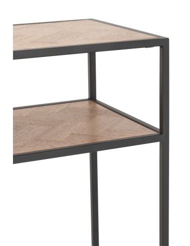 Console Zigzag Bois/Métal Naturel/NoirJ-Line