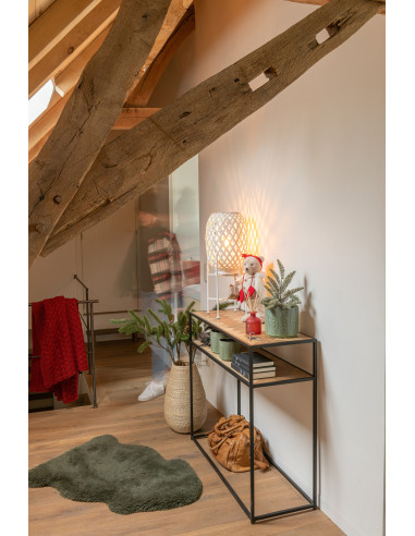 Console Zigzag Bois/Métal Naturel/NoirJ-Line