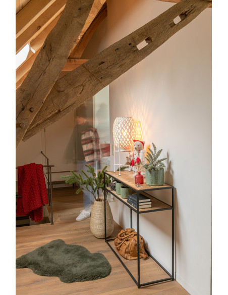 Console Zigzag Bois/Métal Naturel/NoirJ-Line