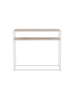 Console Zigzag Bois/Métal Naturel/BlancJ-Line 2