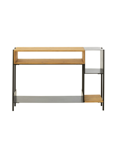 Console en bois de sapin/fer noir/naturelJ-Line Console en bois de sapin/fer noir/naturelJ-Line
