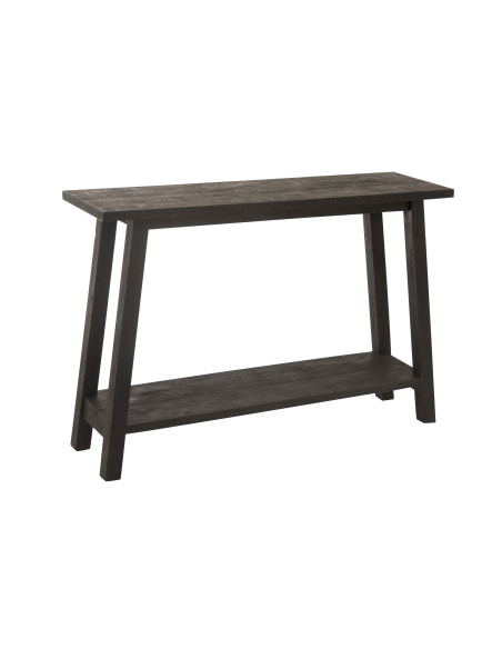 Console en bois de manguier carrée noireJ-Line