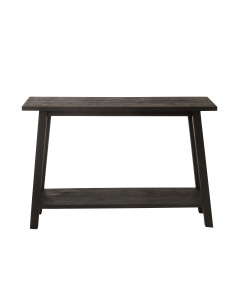 Console en bois de manguier carrée noireJ-Line 2