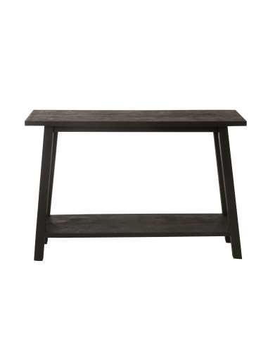 Console en bois de manguier carrée noireJ-Line