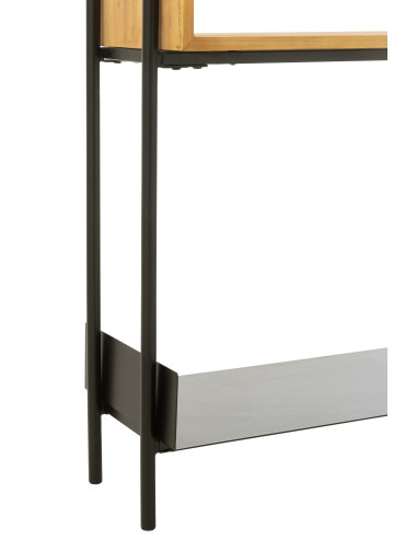 Console en bois de sapin/fer noir/naturelJ-Line