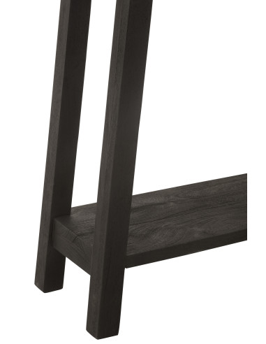 Console en bois de manguier carrée noireJ-Line