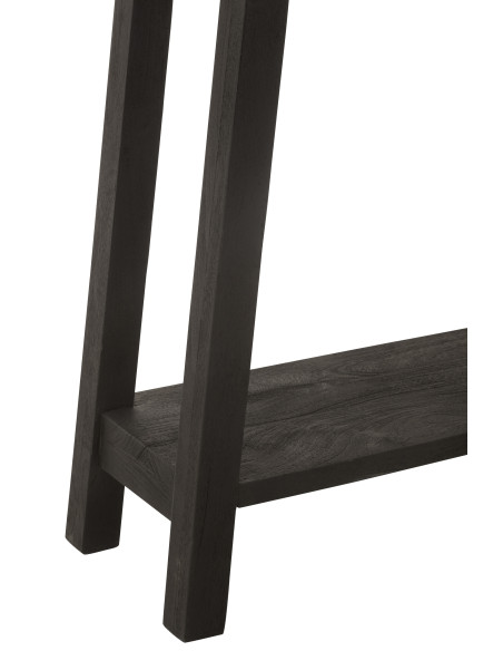 Console en bois de manguier carrée noireJ-Line