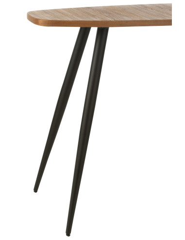 Console ovale en teck naturel recycléJ-Line