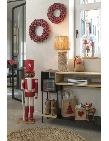 Console en bois de sapin/fer noir/naturelJ-Line