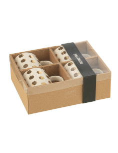 Tasse Ronde en Porcelaine Blanche / OrJ-Line 2