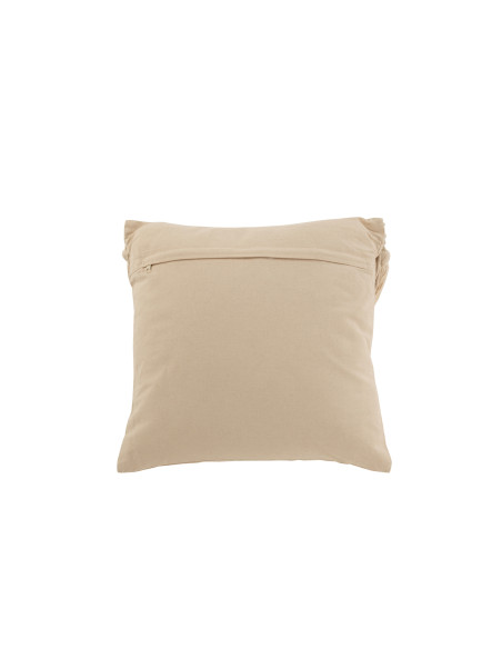 Coussin douillet en coton beige petitJ-Line