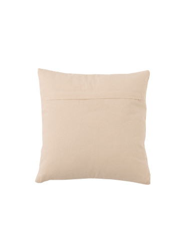 Coussin douillet en coton beige largeJ-Line