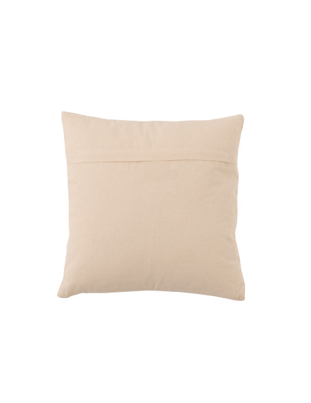 Coussin douillet en coton beige largeJ-Line