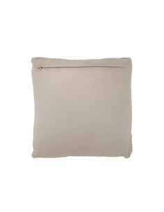 Coussin en cuir tissé grisJ-Line 2