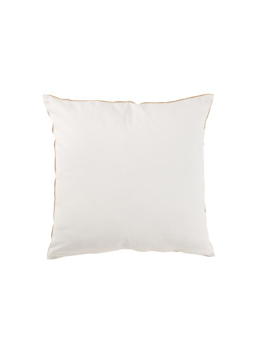 Coussin Éléphant Textile Naturel/Blanc GrandJ-Line