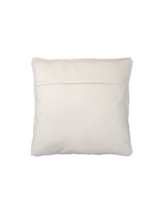 Coussin Teddy en polyester blancJ-Line 2