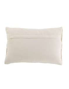 Ligne de coussin en macramé rectangulaire en coton blanc casséJ-Line 2