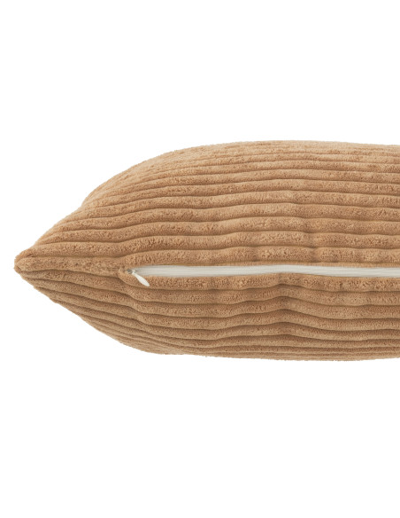 Textile à rayures coussin caramelJ-Line