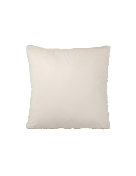 Coussin torsadé en polyester beigeJ-Line