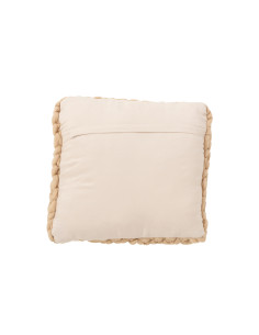 Coussin tricoté en acrylique crèmeJ-Line 2
