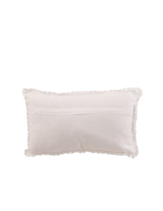 Coussin rectangle en dentelle en coton blancJ-Line 2