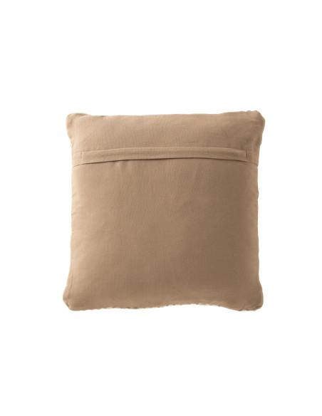 Coussin Ibiza Poly Naturel/BlancJ-Line