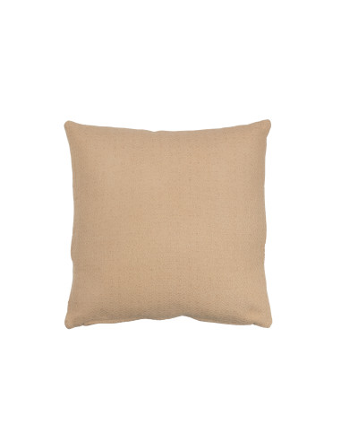 Coussin carré en polyester beigeJ-Line