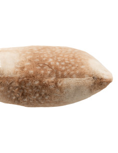 Coussin Bambi en polyester marron/beigeJ-Line 2