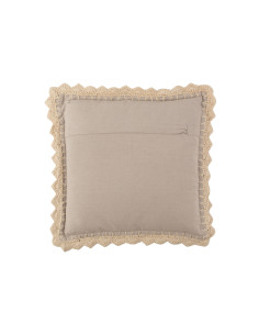 Bordure de coussin carré en viscose grisJ-Line 2