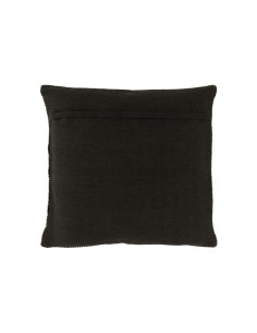 Coussin miroir rond en coton noir/argent.J-Line 2