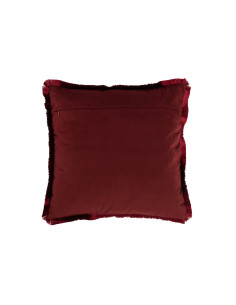 Coussin carré en polyester rouge AlphaJ-Line 2