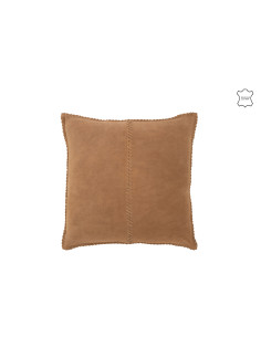Centre de coussin en cuir camelJ-Line